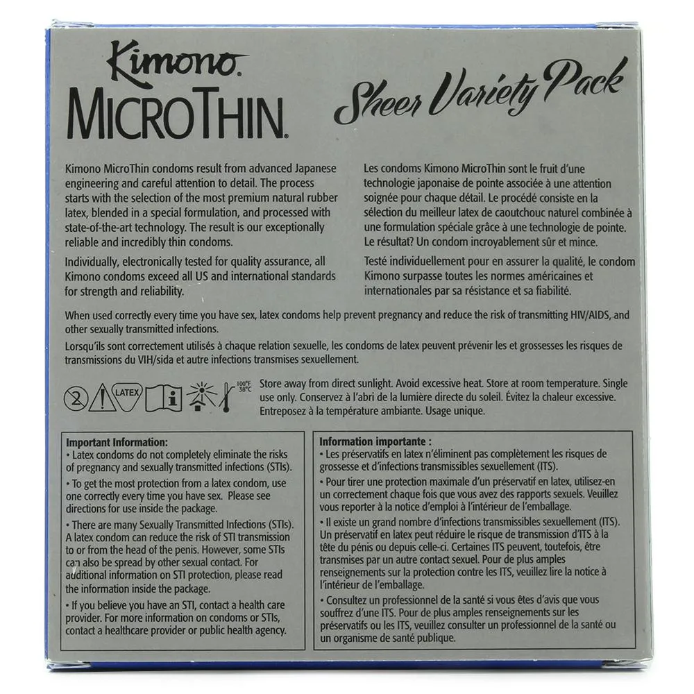 MicroThin Sheer Condom Variety Pack