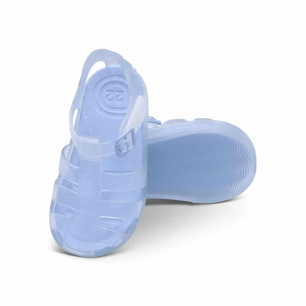 'Monaco' Boys Clear with Blue Jelly Sandals