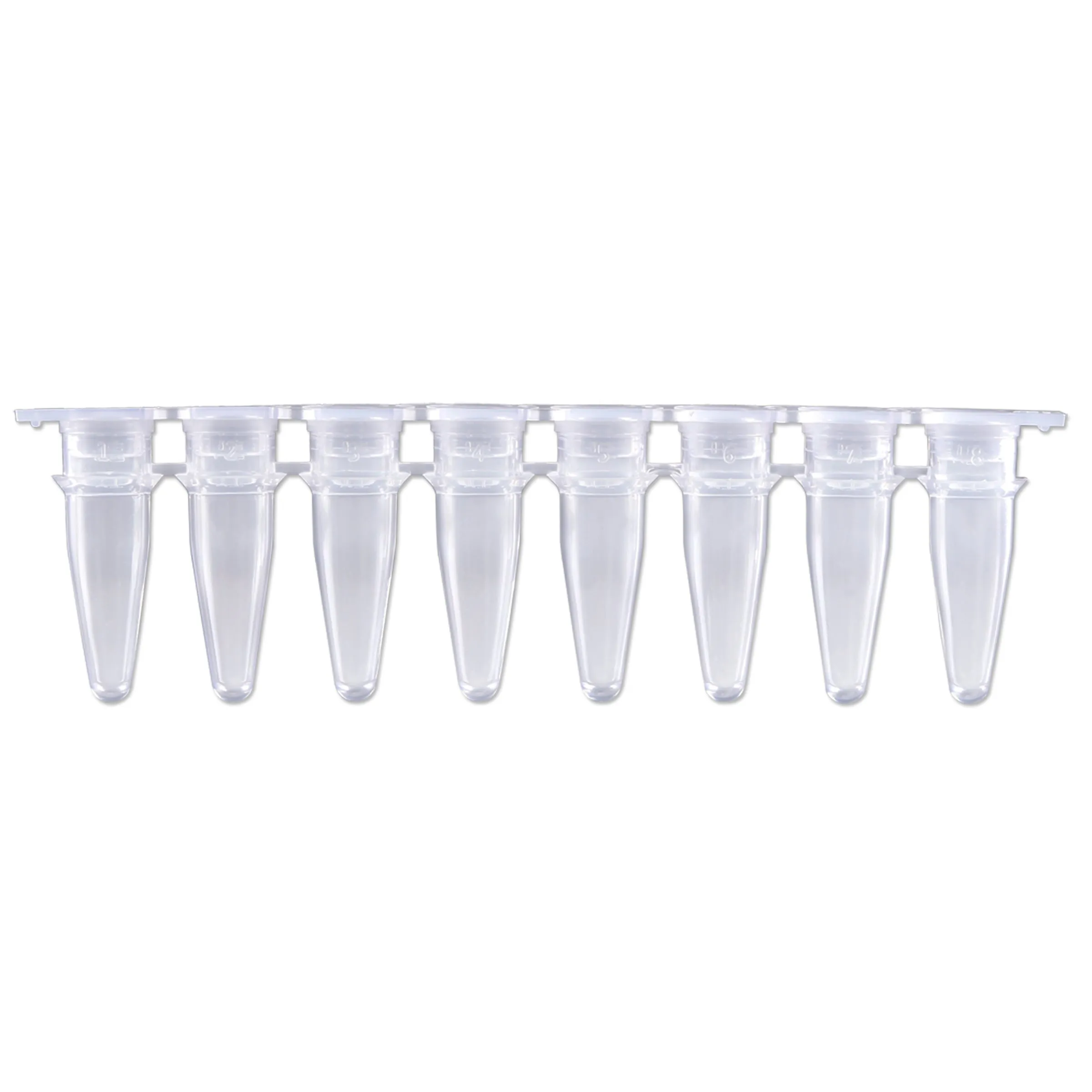 MTC Bio P3010-S PCR 8-Strips, 0.2ml with Separate Flat Cap Strips, 120/pk