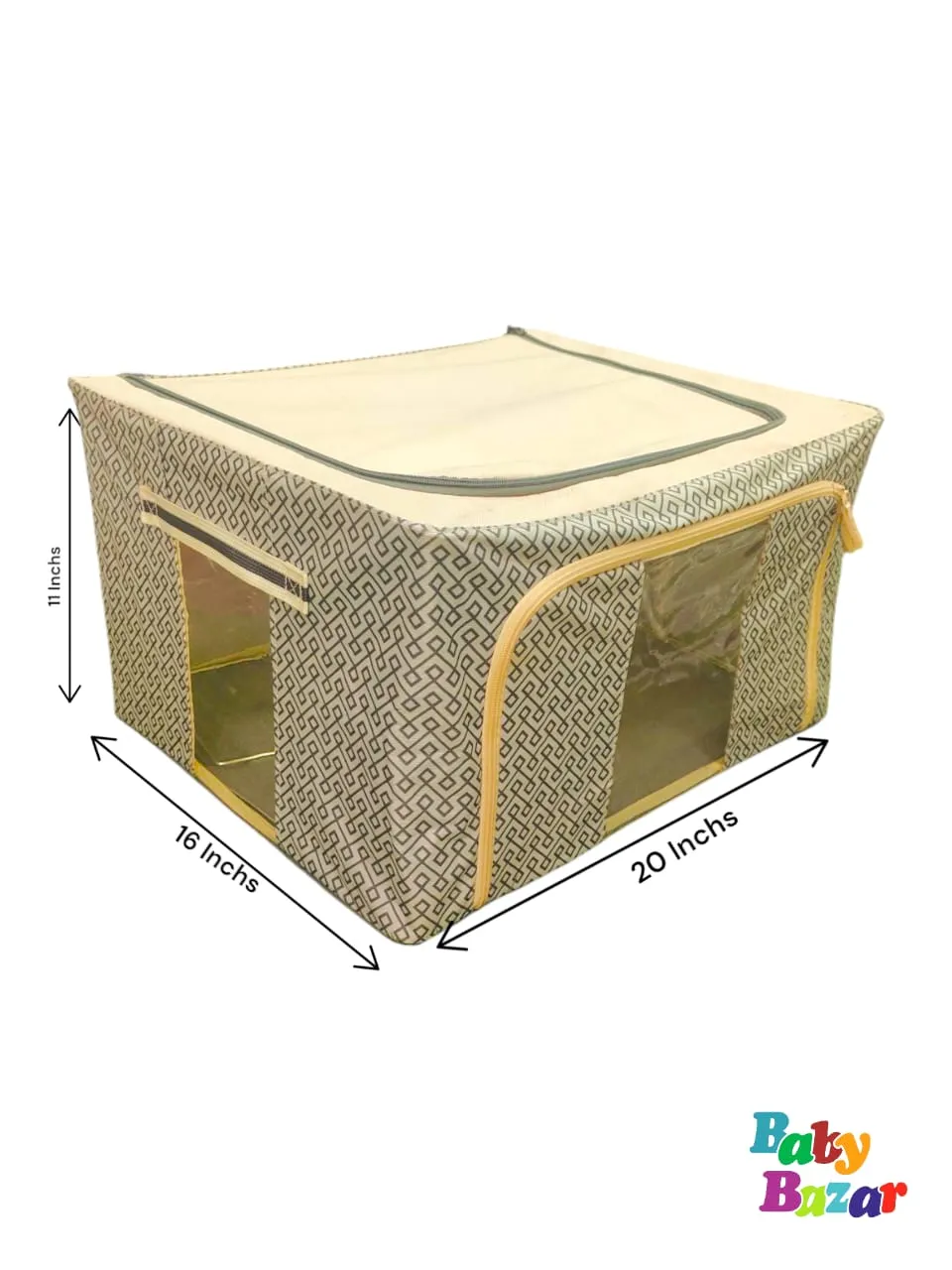 New Foldable Fabric Storage Box Collapsible Organizer for Clothes & More