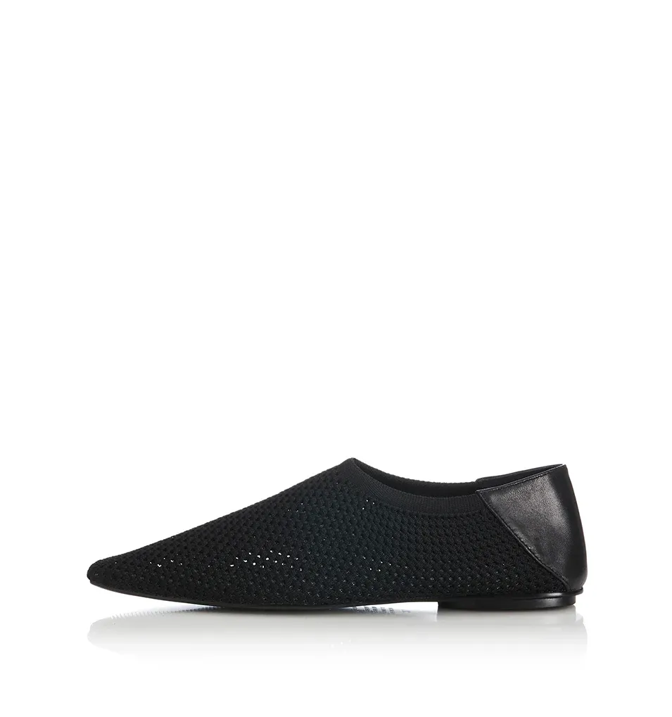 Nina Slip On Flat - Black
