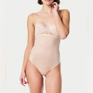 NWOT SPANX nude Thinstincts 2.0 High-Waist Shaping Thong