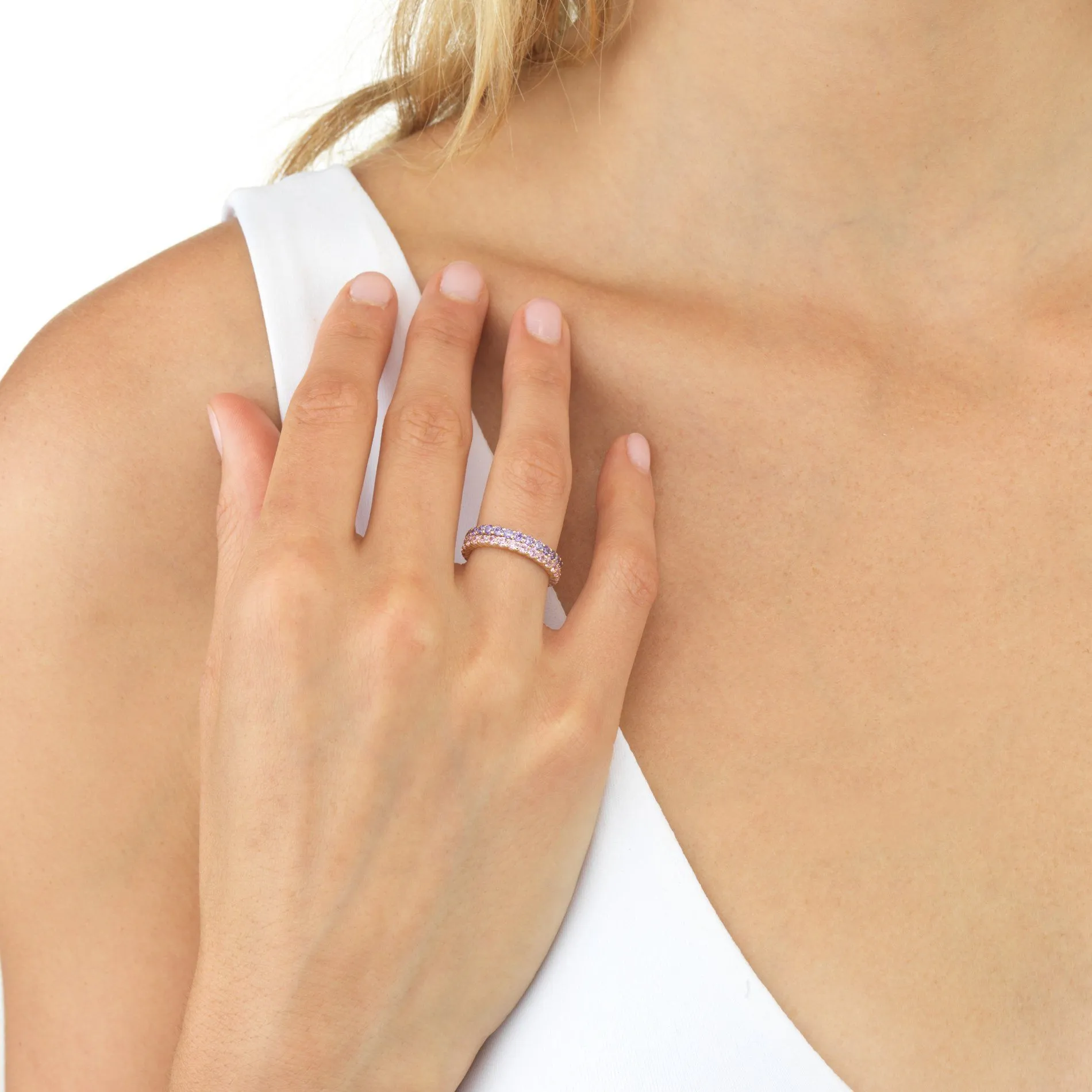 Pastel Thin Ring Set