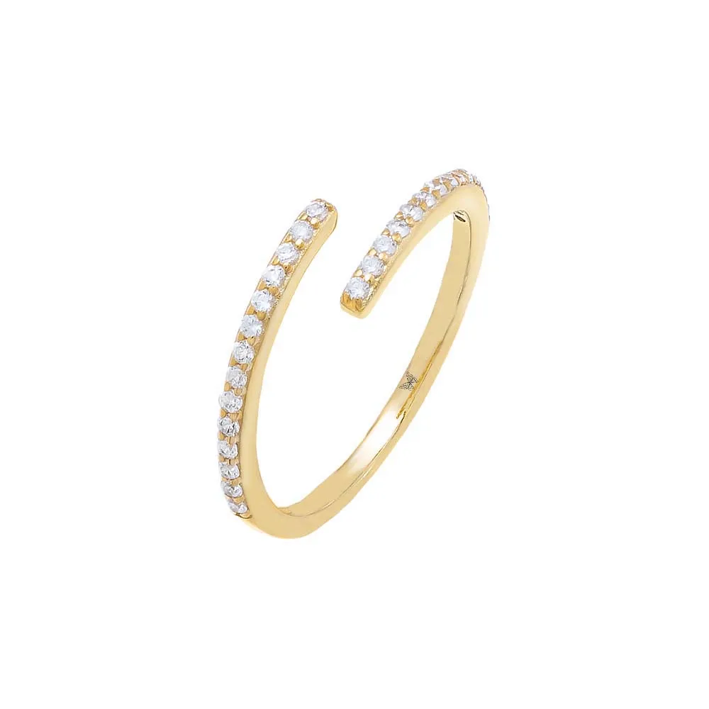 Pavé Thin Wrap Ring