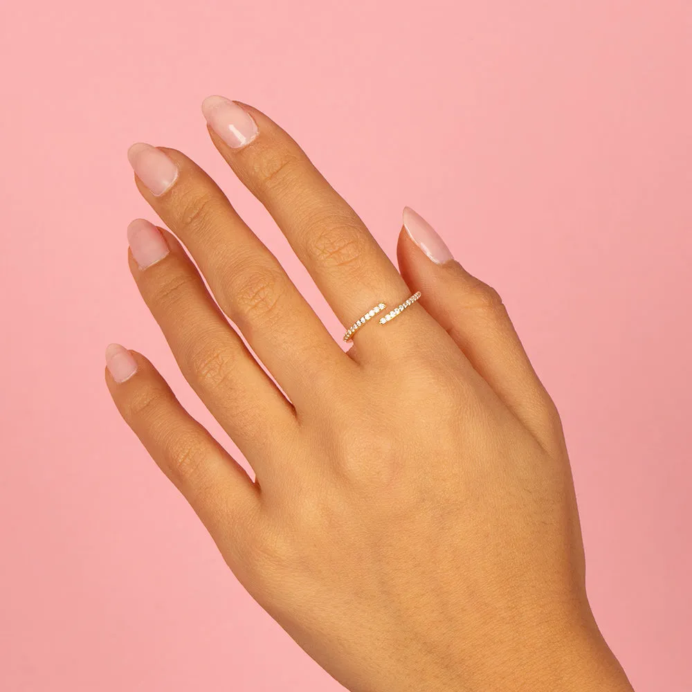 Pavé Thin Wrap Ring