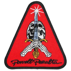Powell Peralta Patch Skull And Sword Red