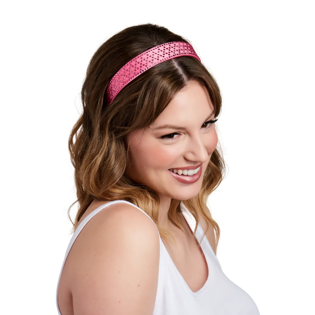 Pretty in Pink 1" Crystal Embellished Headband