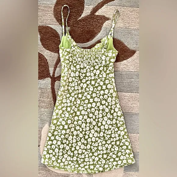Princess Polly Lower Impact Tasmin Mini Slip Dress in Green Floral