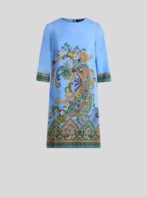 Printed Cady Tunic Dress