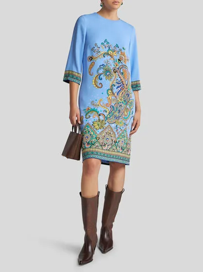 Printed Cady Tunic Dress