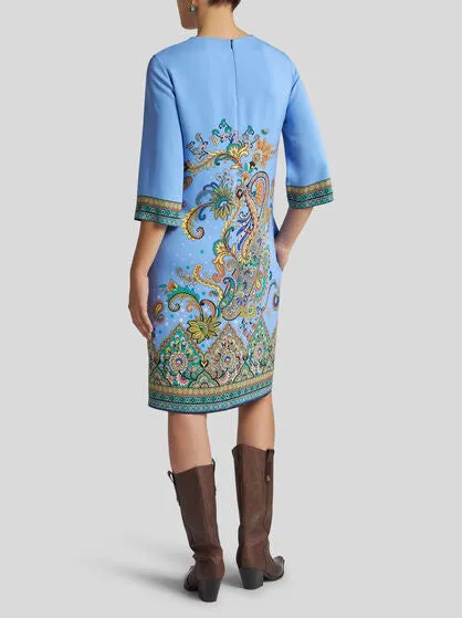Printed Cady Tunic Dress