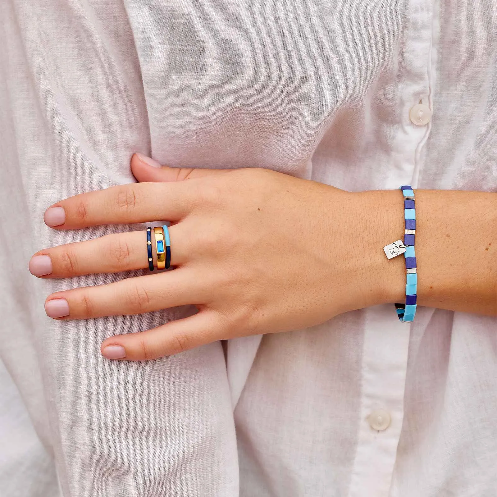Ravenclaw™ Tile Bead Stretch Bracelet
