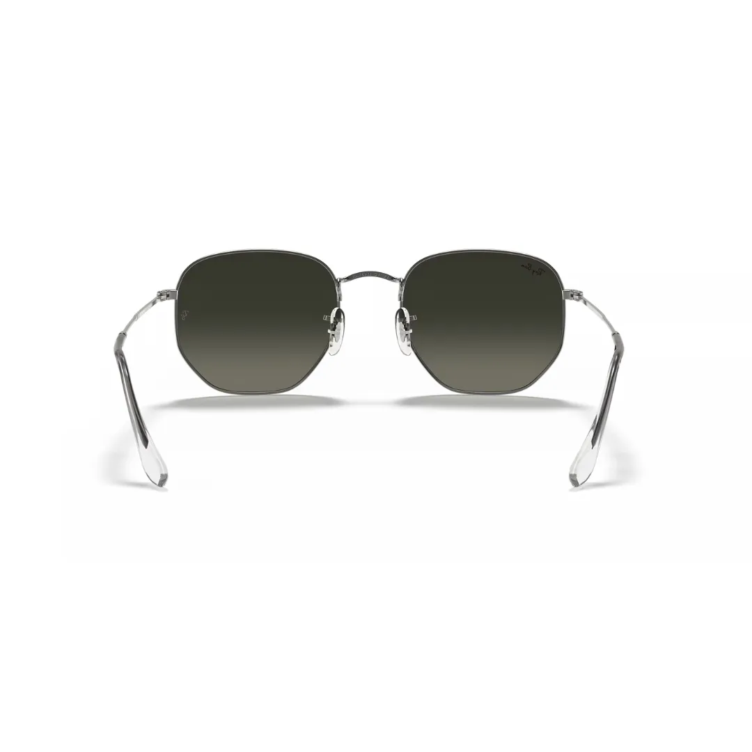 Ray Ban Hexagonal - Gunmetal, Light Grey Gradient Dark Grey