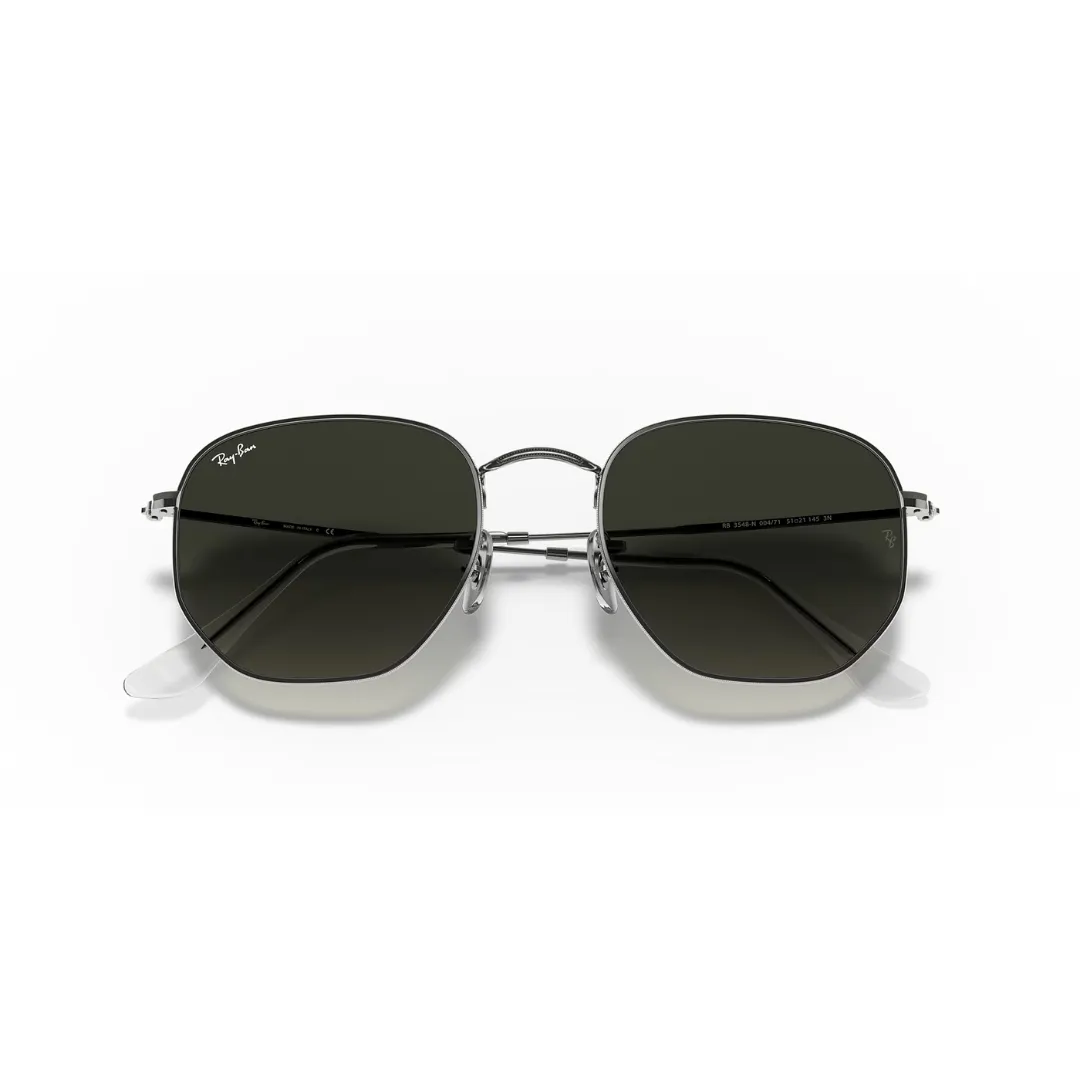 Ray Ban Hexagonal - Gunmetal, Light Grey Gradient Dark Grey