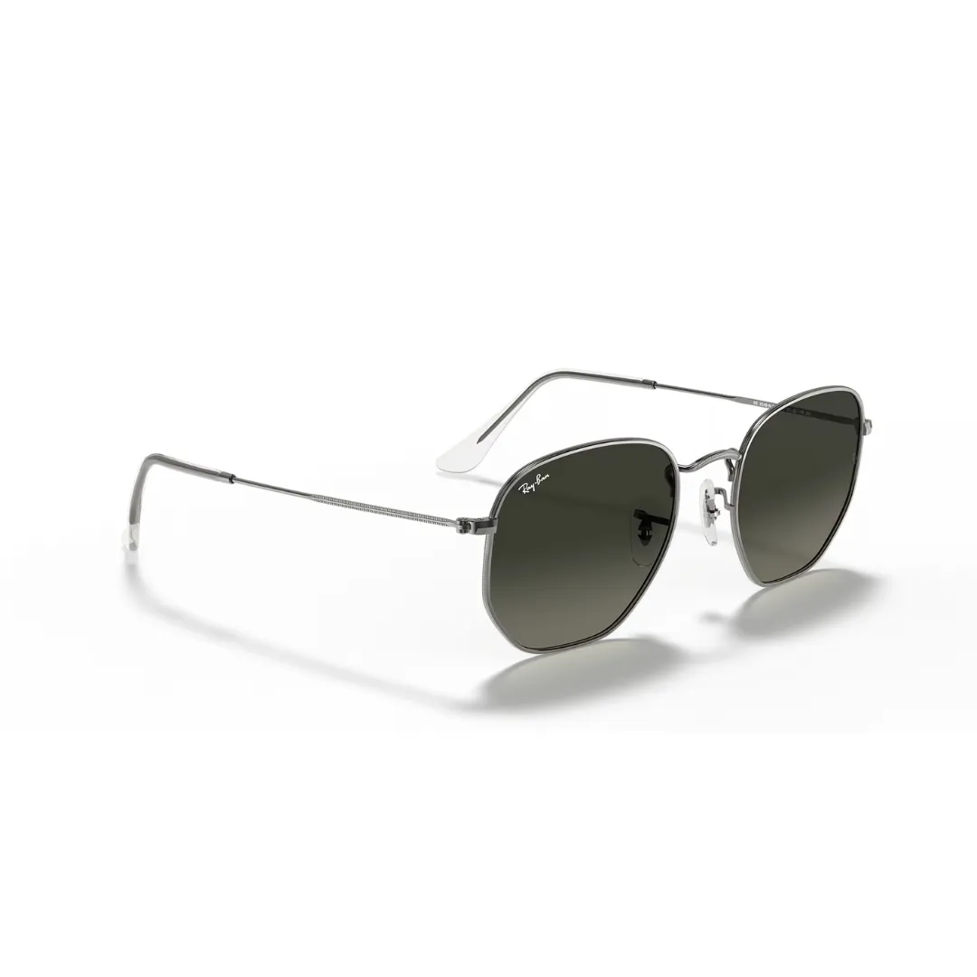 Ray Ban Hexagonal - Gunmetal, Light Grey Gradient Dark Grey