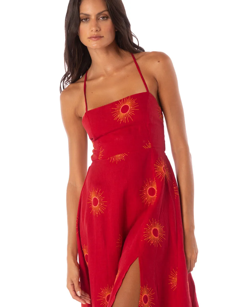 Remi Midi Dress in Eclipse