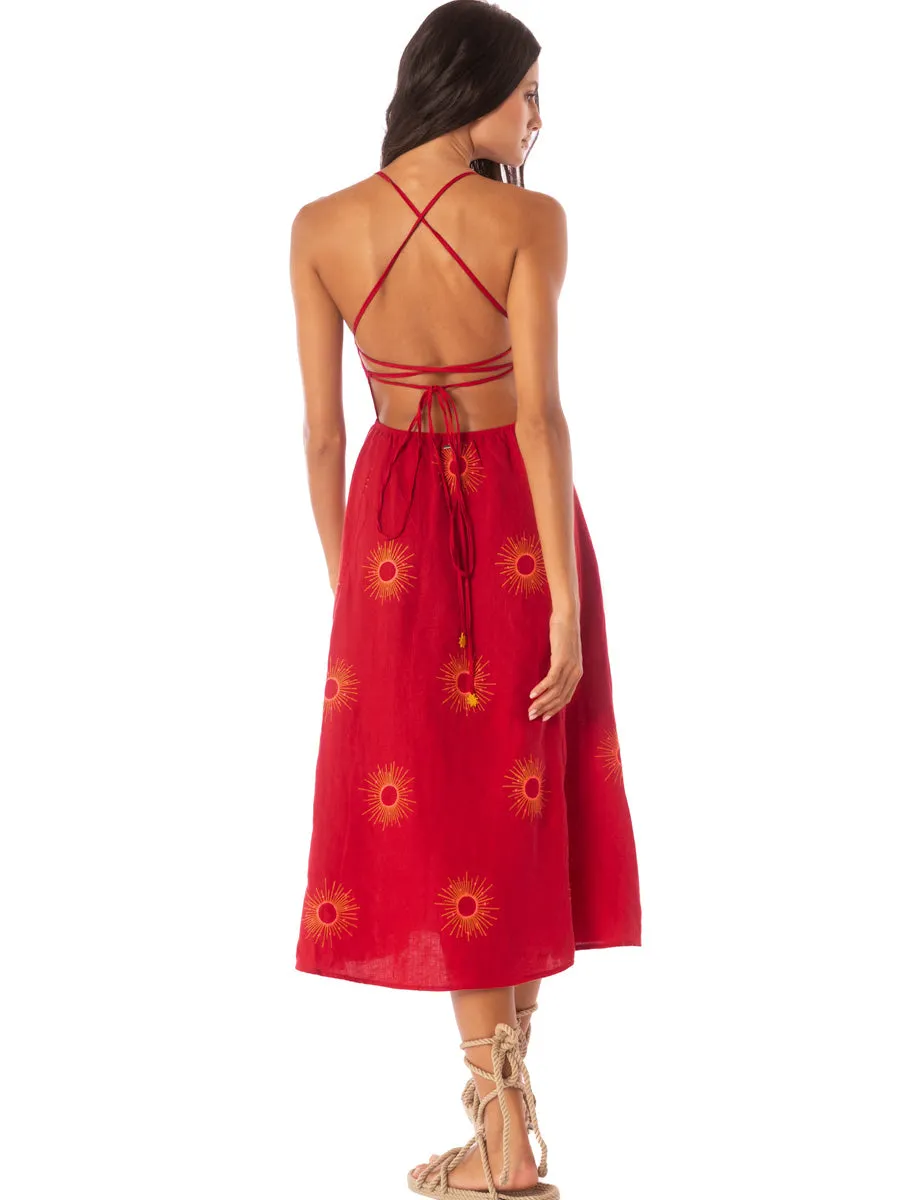 Remi Midi Dress in Eclipse