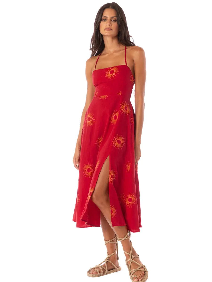 Remi Midi Dress in Eclipse