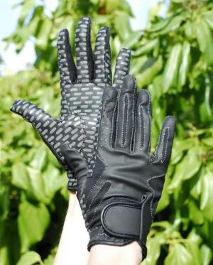 Rhinegold Silicone Grip Horse Riding Gloves
