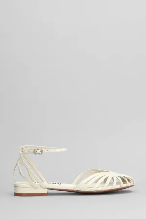 Serabi Flat Ballet flats in white patent leather