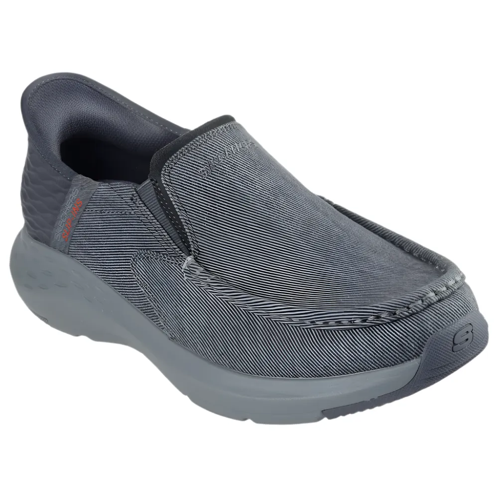 Skechers Men's Slip-Ons: Parson Dewitt Charcoal Extra Wide