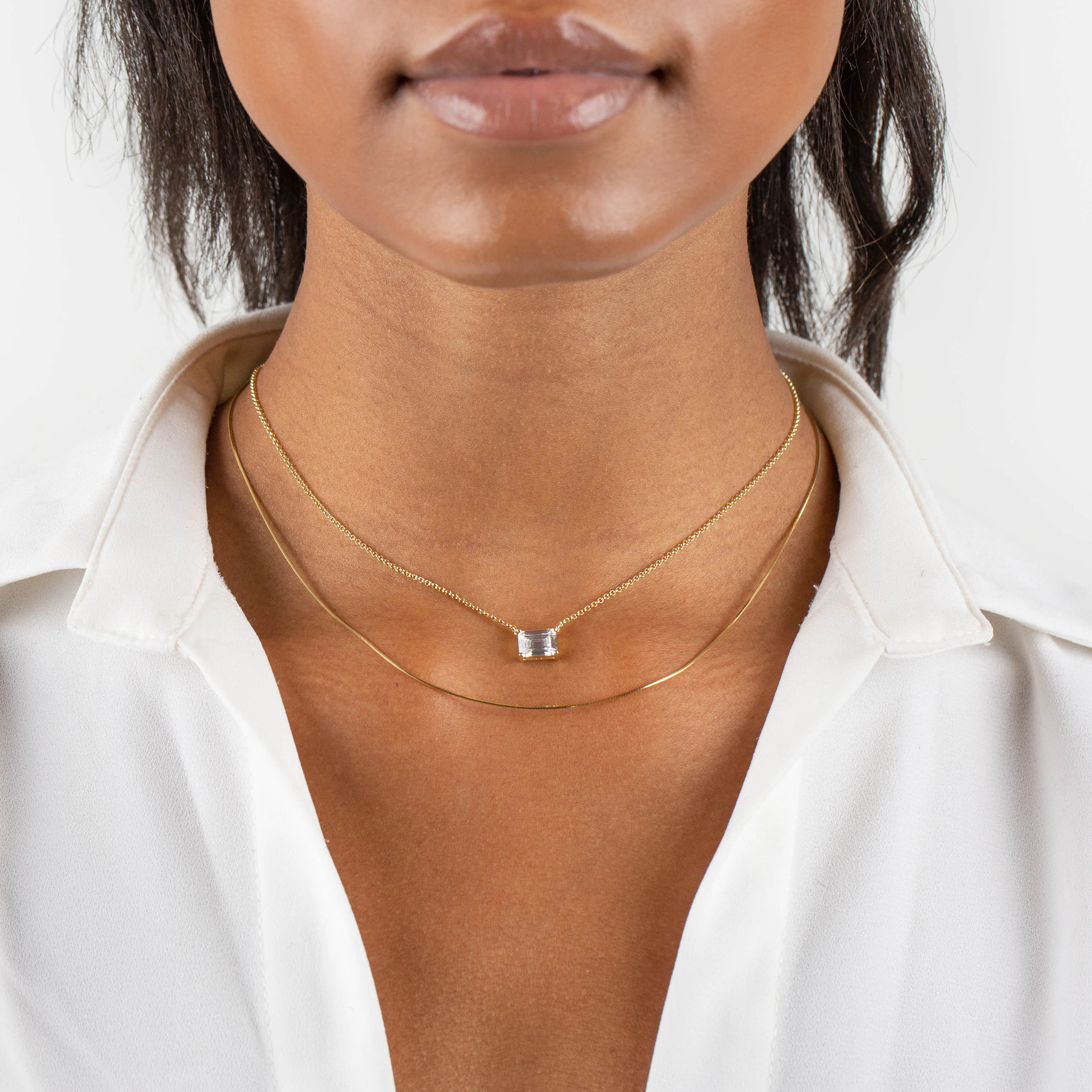 Snake Thin Chain Necklace