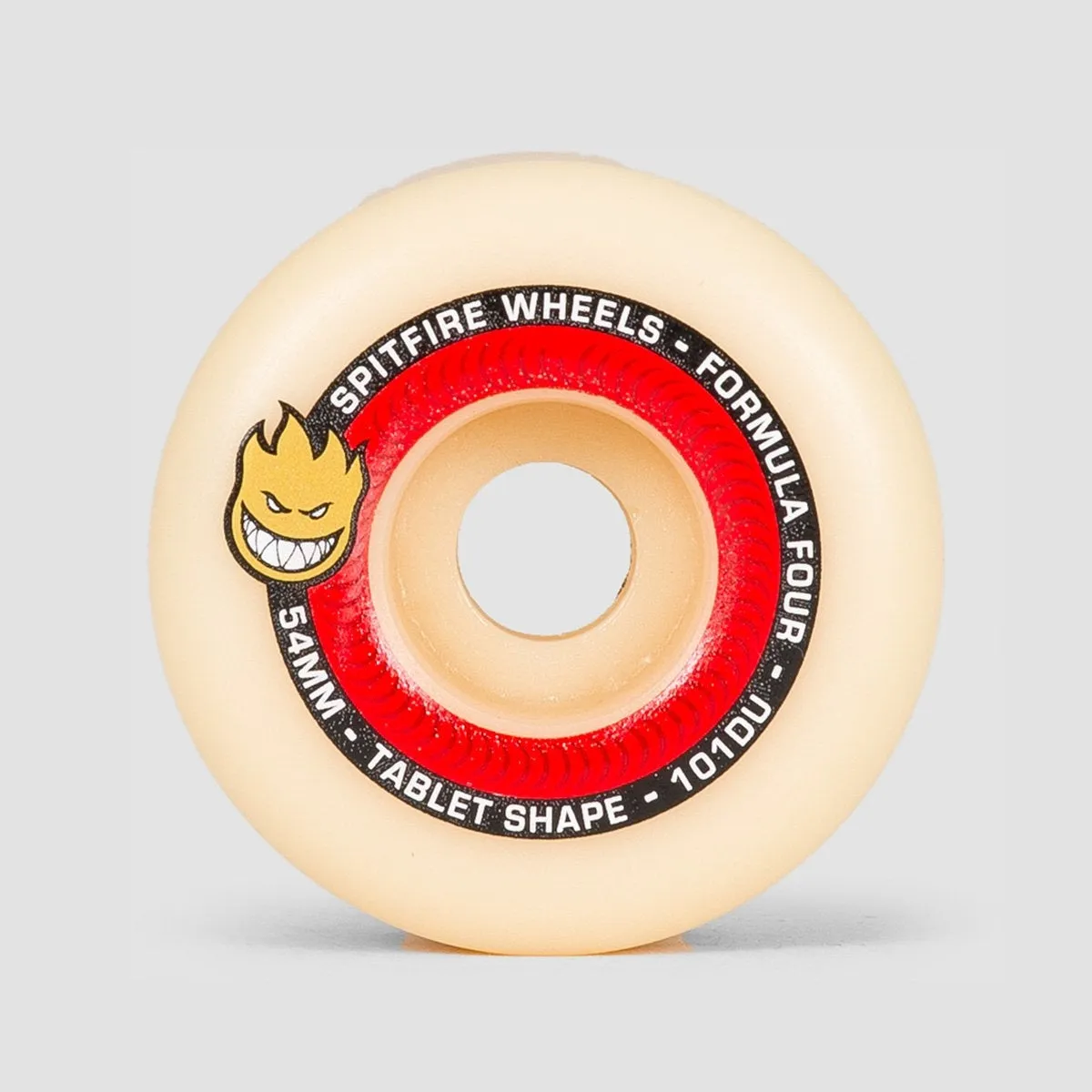 Spitfire Formula Four Tablets 101DU Skateboard Wheels Natural/Red 54mm