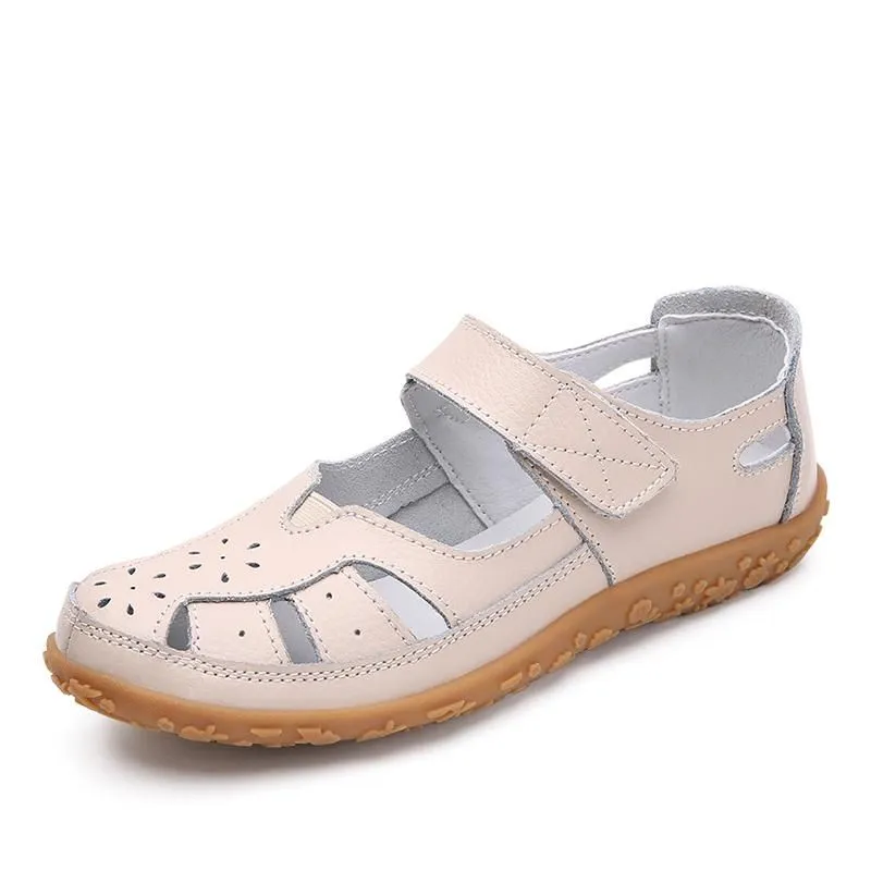 Split Casual Loafers Closed Toe Comfortable Walking Sandals