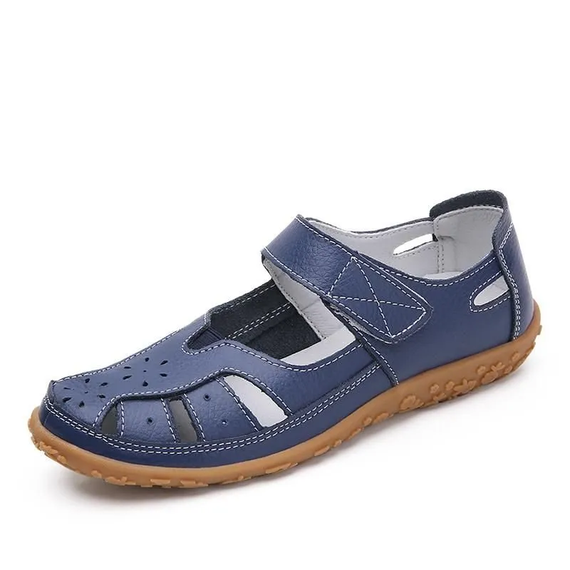 Split Casual Loafers Closed Toe Comfortable Walking Sandals