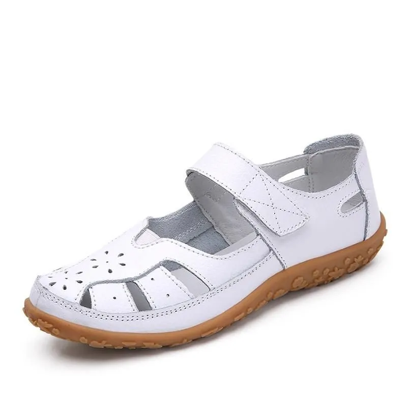 Split Casual Loafers Closed Toe Comfortable Walking Sandals