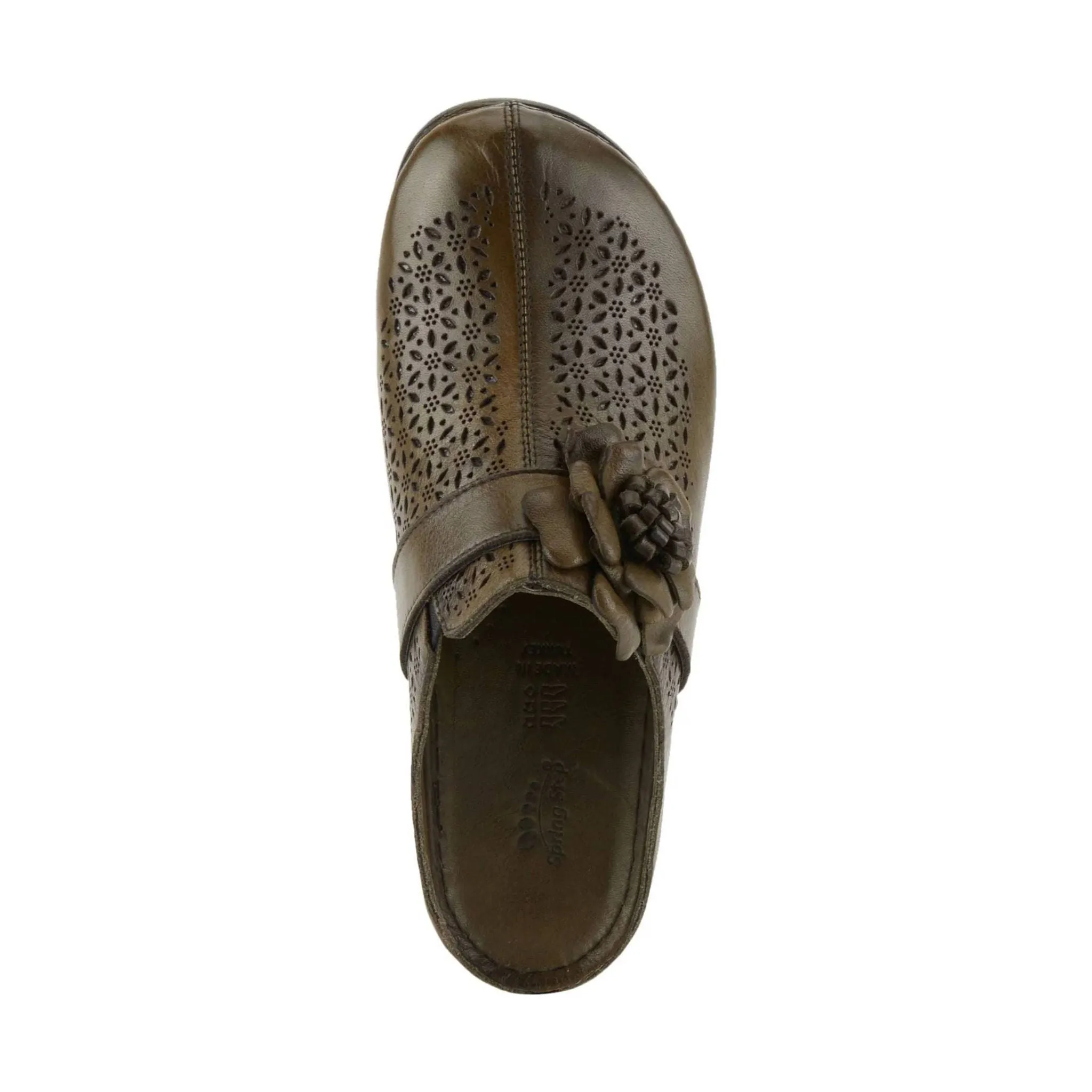 Spring Step Women's Lilybean Clog - Olive Green