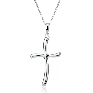 Sterling Silver Thin Cross Pendant with Chain (91299)