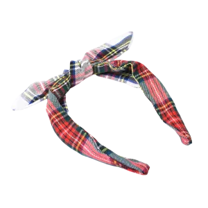 Tartan & Cheer Mini Bow Headband - Nutcracker