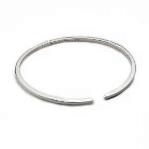 The Circle Bangle - Polished Silver - Thin