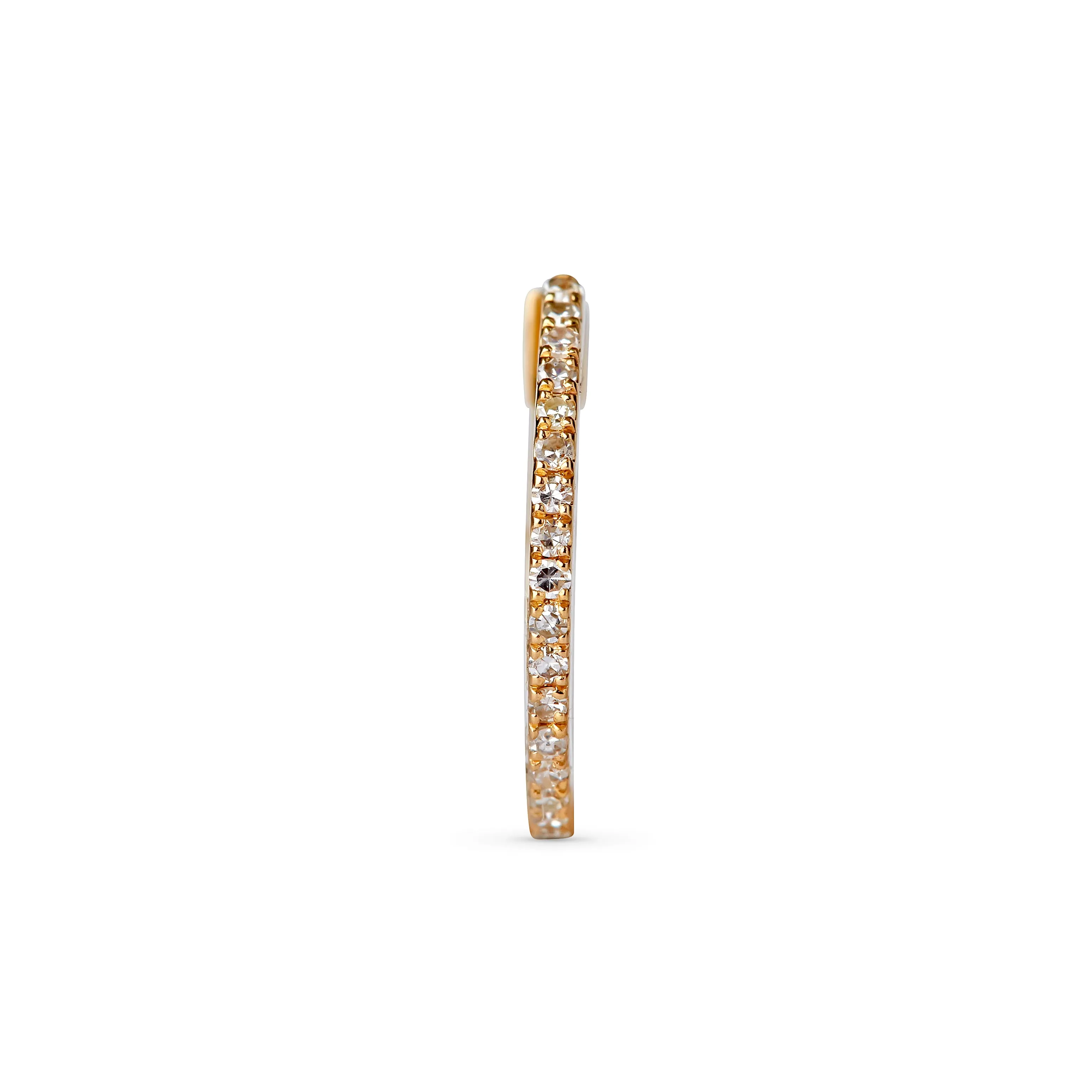 Thin 14 mm Diamond Huggies