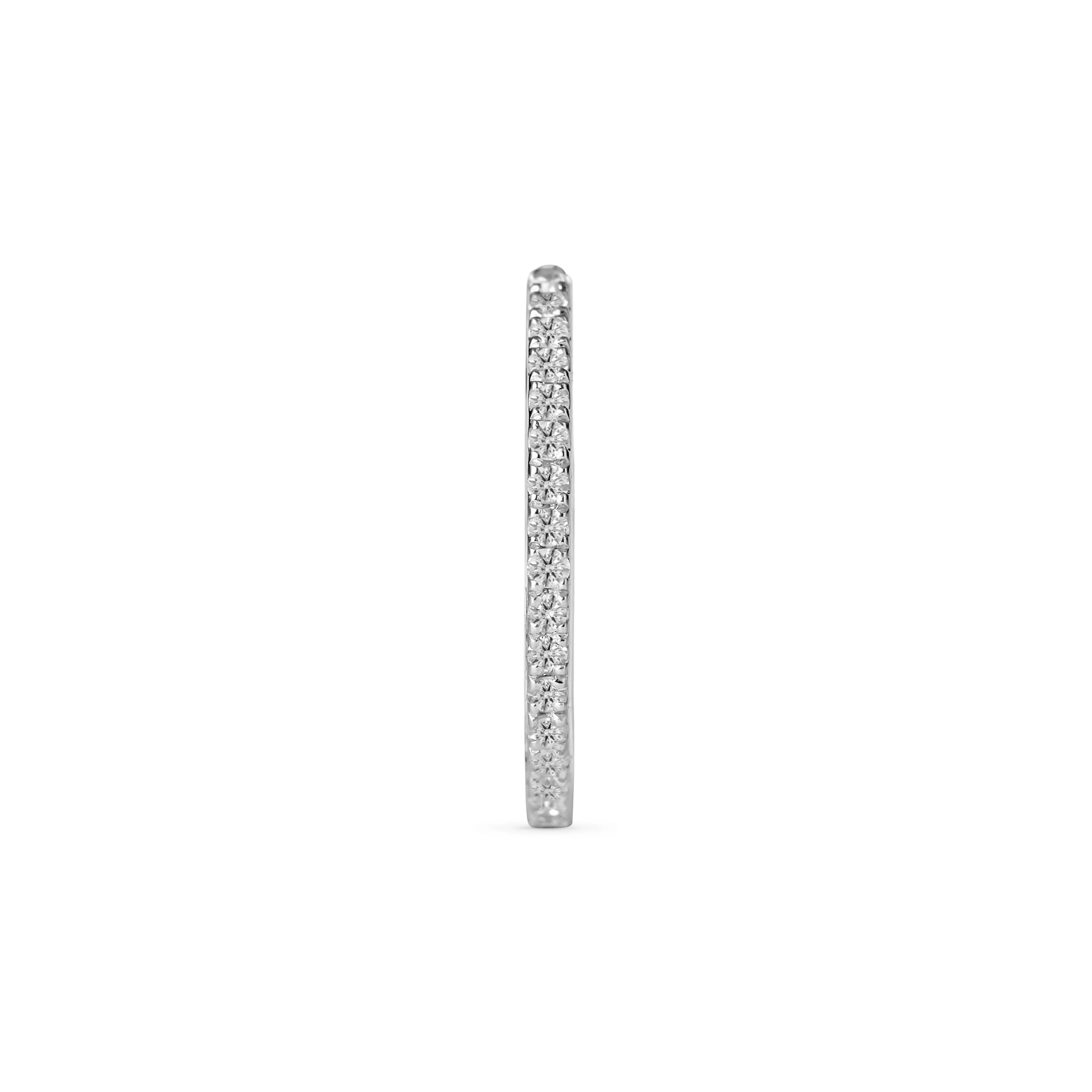 Thin 14 mm Diamond Huggies