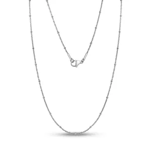 Thin Bead Station Link Chain
