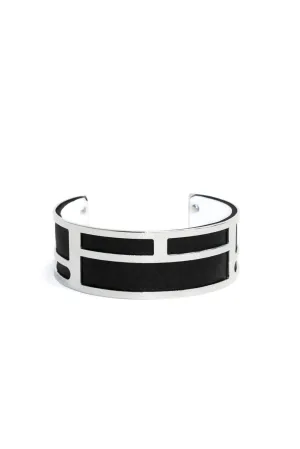 Thin Black Cuff Bangle