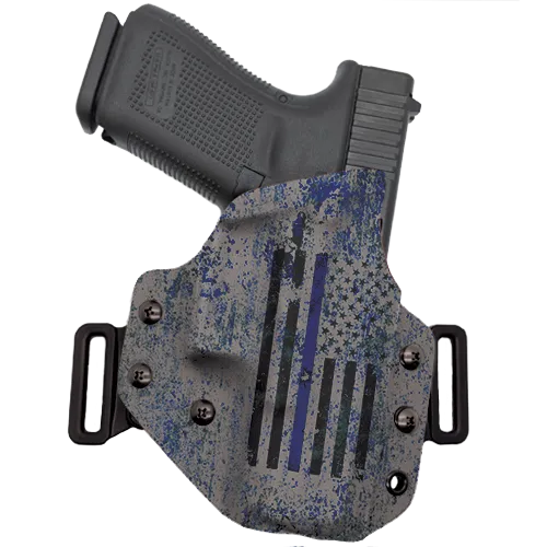 Thin Blue Line Flag OWB Holster