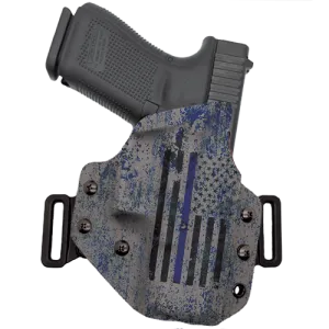 Thin Blue Line Flag OWB Holster