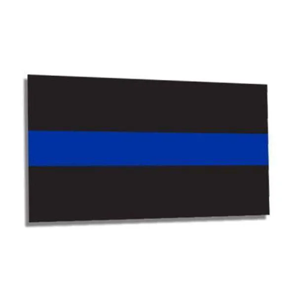 Thin Blue Line Sticker 2.5" X 4.5" - Great for Your Car!