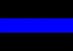 Thin Blue Line Sticker 2.5" X 4.5" - Great for Your Car!