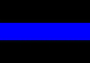 Thin Blue Line Sticker 2.5" X 4.5" - Great for Your Car!