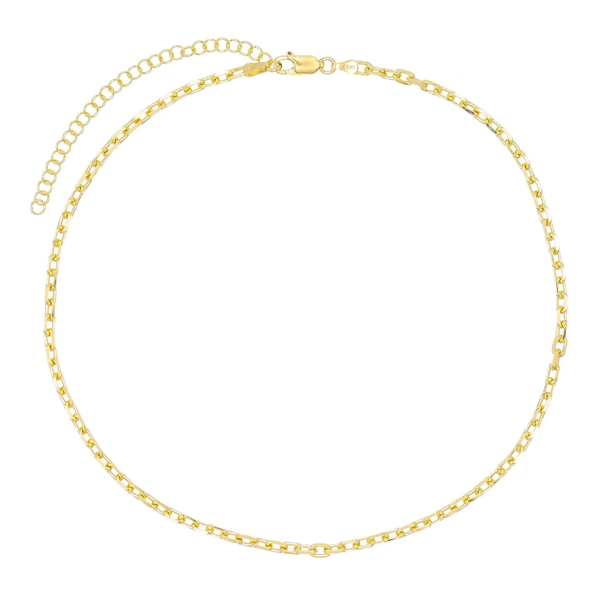 Thin Box Link Necklace