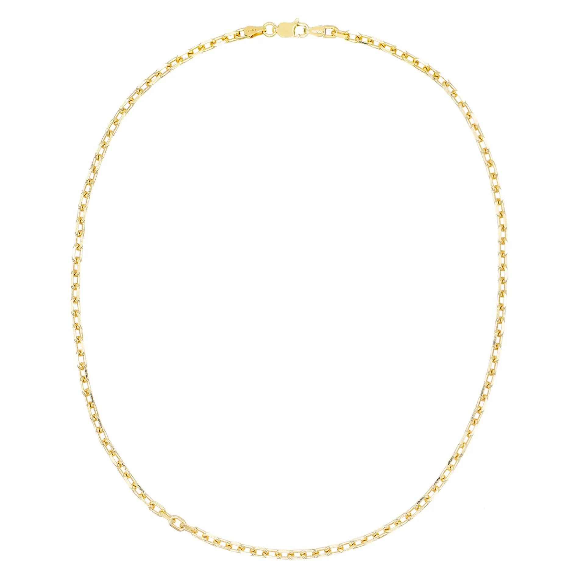 Thin Box Link Necklace