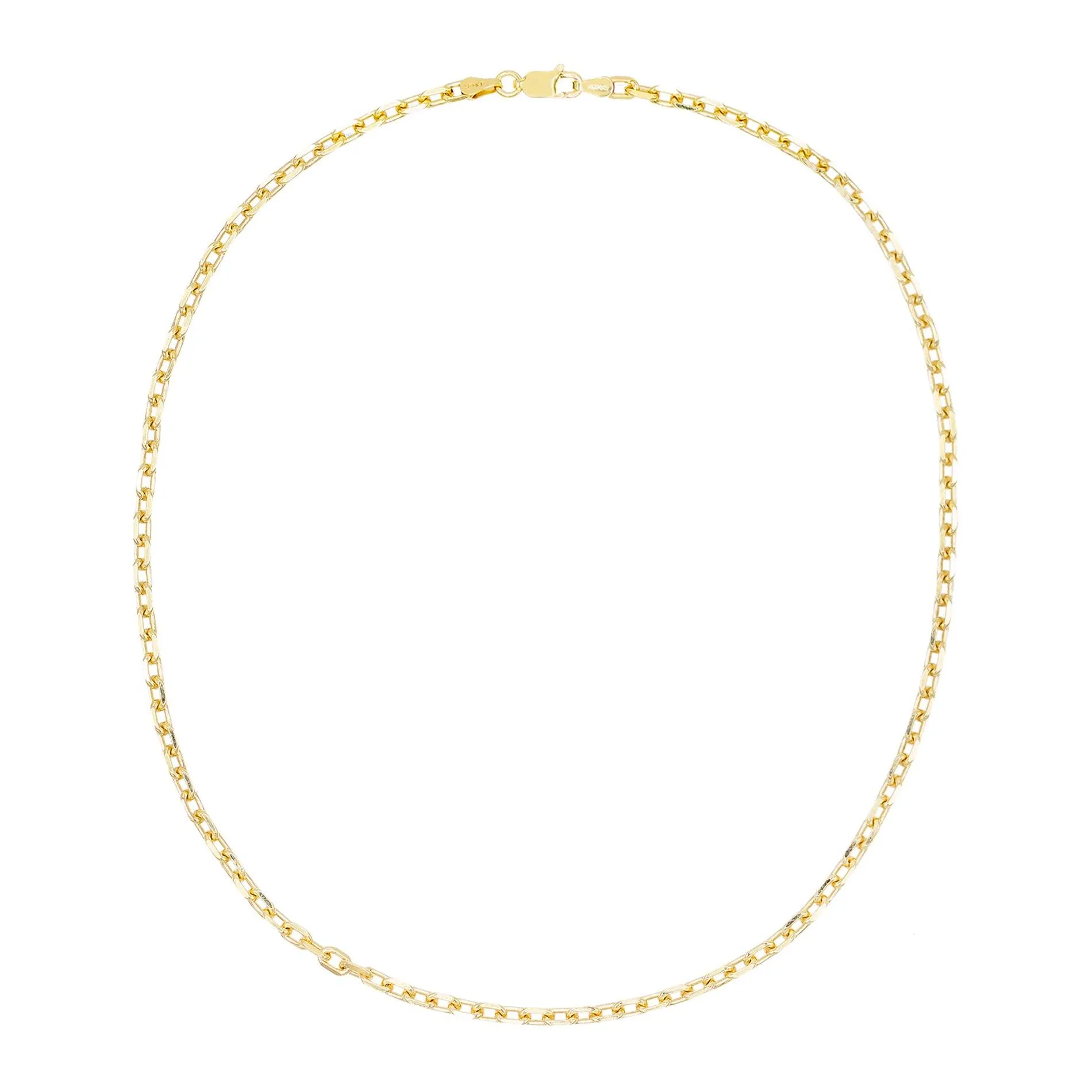 Thin Box Link Necklace