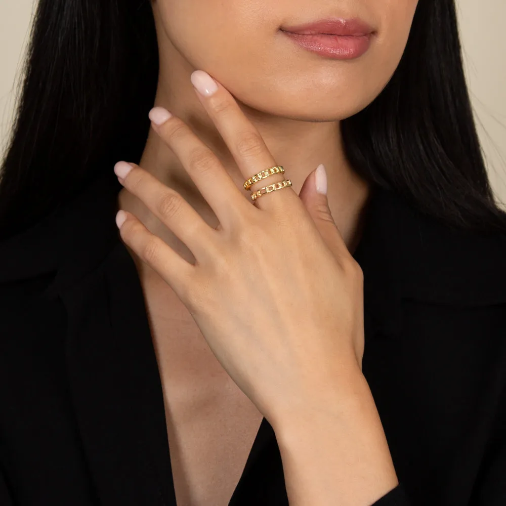 Thin Cuban Chain Ring