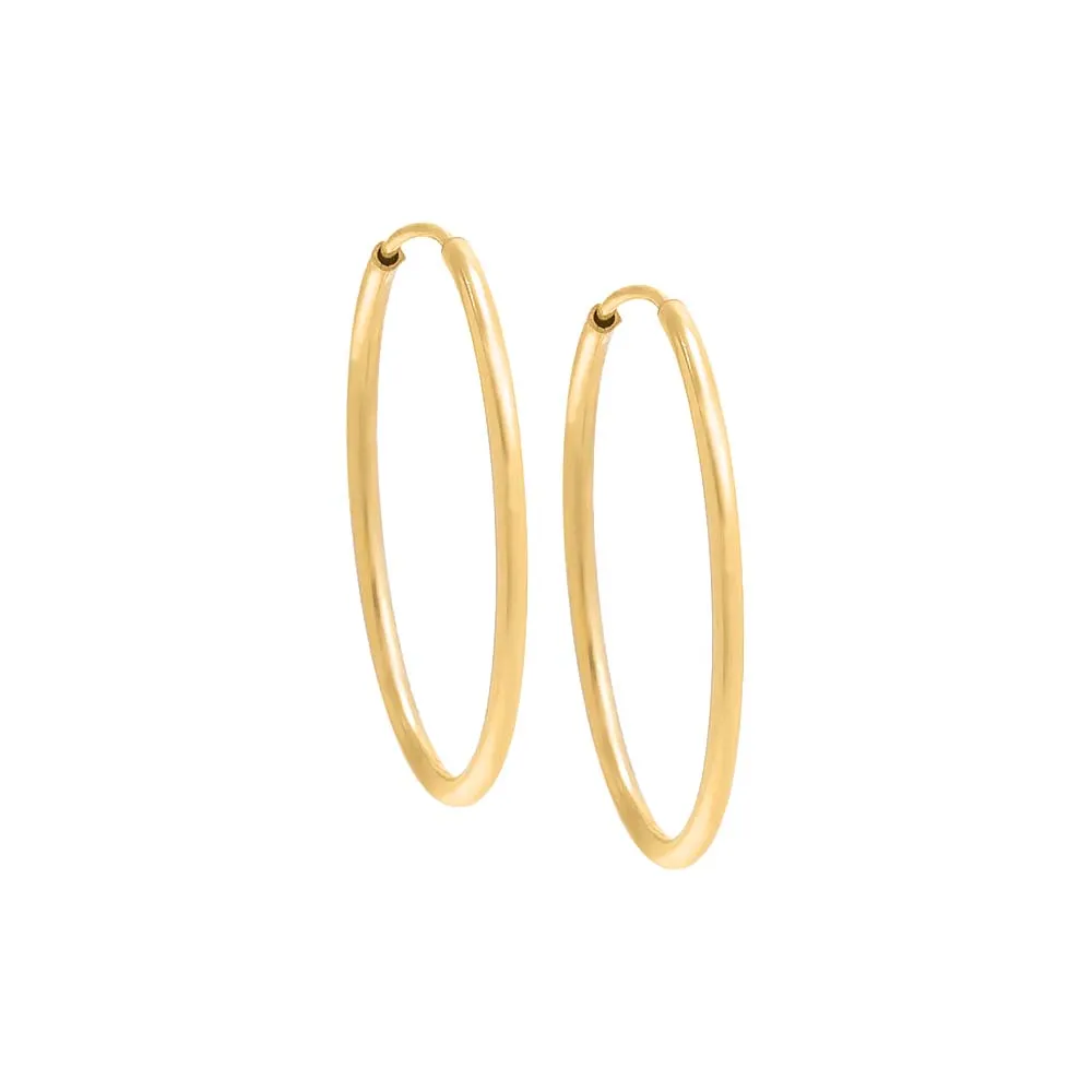 Thin Endless Hoop Earring