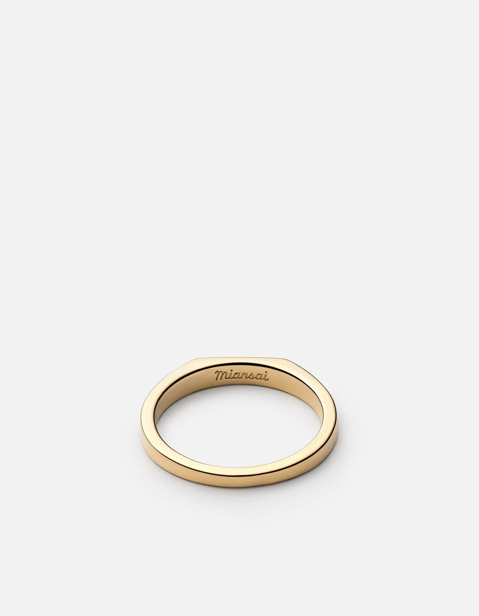 Thin Geo Ring, Gold