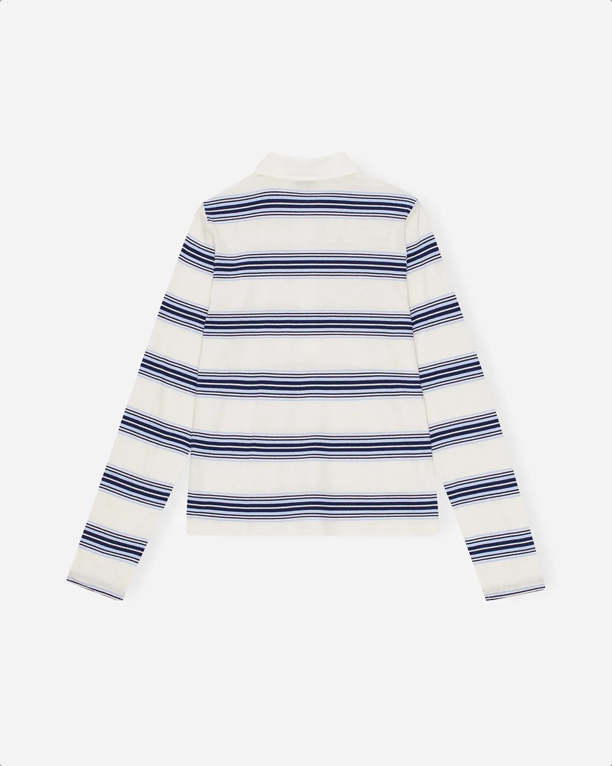 Thin Jersey Long Sleeve Polo - Multicolour